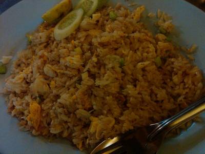 ข้าวผัดปู ที่ ร้านอาหาร เฮียตือ เยาวราช