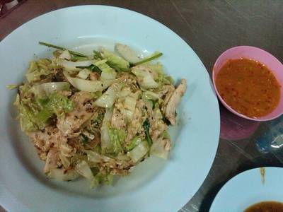 สุกี้ ที่ ร้านอาหาร สุกี้แห้ง สะพานเหลือง