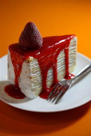 crepe cake (Small).jpg ที่ ร้านอาหาร ละมุน ลาดกระบัง