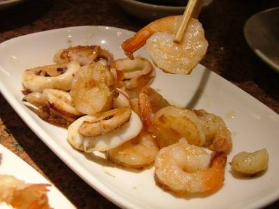 เทปันยากิกุ้งหมึก ที่ ร้านอาหาร Zen Buffet CentralWorld