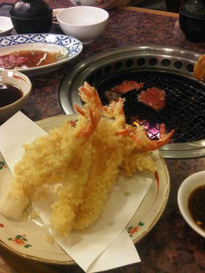 กุ้งตัวใหญ่ กรอบ อร่อยยยย ที่ ร้านอาหาร Rengaya