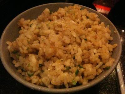 ข้าวผัดกระเทียม ที่ ร้านอาหาร Shabu Sen