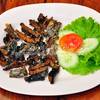 หนังปลาอินทรีทอด! อร่อยมาก ที่ ร้านอาหาร พรานเบ็ด