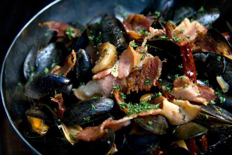 เมนูพระเอกของร้าน Blue Mussle from France ที่ ร้านอาหาร Bouchot