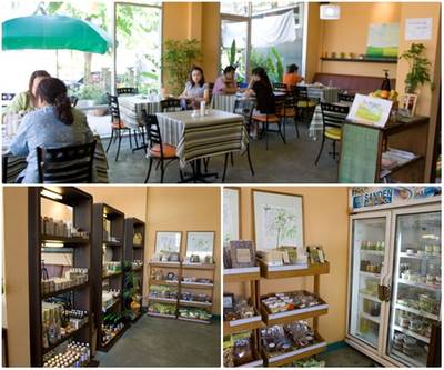 ภายในร้าน ที่ ร้านอาหาร Health me อาหารมังสวิรัติ