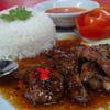 ข้าวสเต็กหมูราดซ้อส BBQ น่าลอง ที่ ร้านอาหาร ก๋วยเตี๋ยวเรือ รุ่งนภา