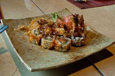Tempura Ebi Maki ที่ ร้านอาหาร Tsu  JW Marriott
