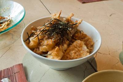 Tendon ที่ ร้านอาหาร Tsu  JW Marriott