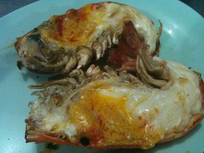 กุุ้งไซส์ใหญ่ โล 900  ที่ ร้านอาหาร สวนอาหารริมน้ำ