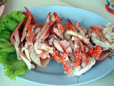 กรรเชียงปูนึ่ง ที่ ร้านอาหาร นายหวาน