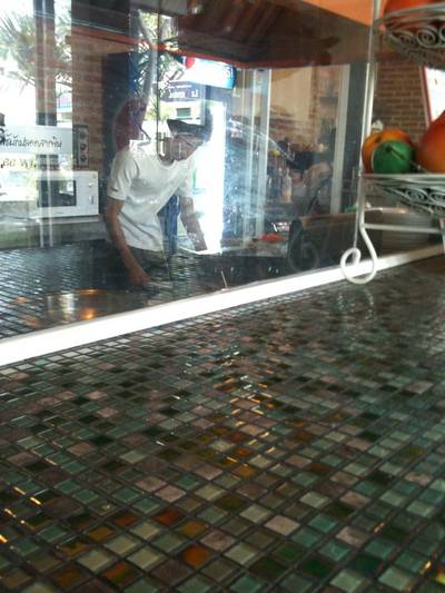 ด้านครัว ที่ ร้านอาหาร ร้านสเต็ก แอนนา tree square