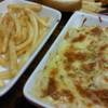 เฟรนฟรายส์และหอยแมงภู่อบชีส ที่ ร้านอาหาร T&N Steak House