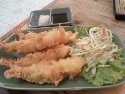 คิวซัง ราเมน - กุ้งเทมปุระ กรอบดีแท้ ที่ ร้านอาหาร คิวซัง ราเมน