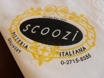 ทิชชู่ scoozi ที่ ร้านอาหาร Scoozi สุรวงศ์