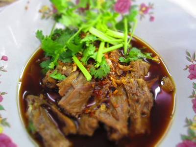 เป็ดพะโล้ ที่ ร้านอาหาร เซี๊ยะ ก๋วยเตี๋ยวเป็ด