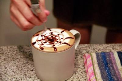 ร้านกาแฟบ้านหอมกลิ่นดาว ที่ ร้านอาหาร บ้านหอมกลิ่นดาว