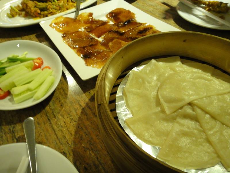 เป็ดปักกิ่ง ที่ ร้านอาหาร บ้านสวนพุด
