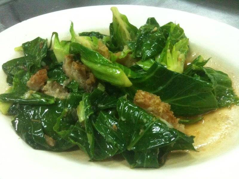 แผนงหมูกรอบ ที่ ร้านอาหาร ข้าวต้มบวร