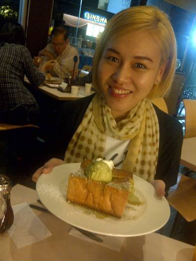 Matcha Toast ที่ ร้านอาหาร After You Dessert Cafe J Avenue