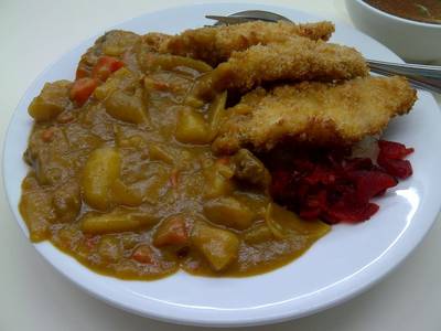 แกงกะหรี่ปลาทอด ที่ ร้านอาหาร Grand Ramen