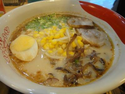 คอร์น ราเมน หรือ ราเมนข้าวโพด ที่ ร้านอาหาร Ajisen Ramen Major ปิ่นเกล้า