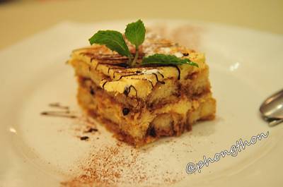 Tiramisu ที่ ร้านอาหาร BACCO Restaurant & Wine Bar