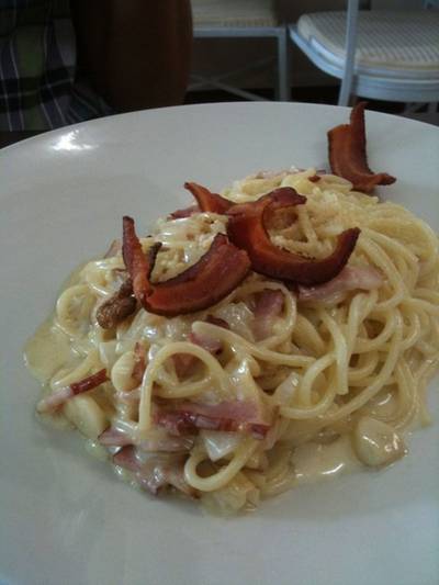 คาโบนาร่า ที่ ร้านอาหาร Rico