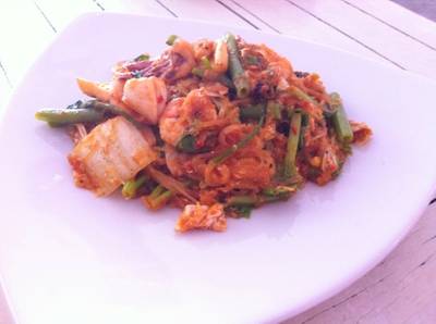 สุกี้แห้งทะเล ที่ ร้านอาหาร Capitan Amigo สุกี้แห้งทะเล ที่ ร้านอาหาร Capitan Amigo