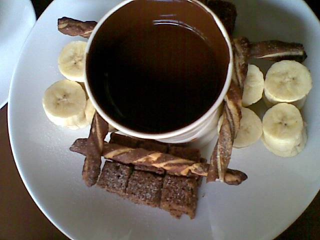Pure Chocolate Fondue  ที่ ร้านอาหาร Kakao Chocolate Cafe'