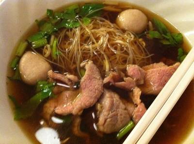 เส้นหมี่น้ำ 70 บ. ที่ ร้านอาหาร จุฑารส