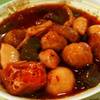 เส้นหมี่ราดหน้าเย็นตาโฟ เครื่องแน่นเต็มชาม ที่ ร้านอาหาร Tip-top