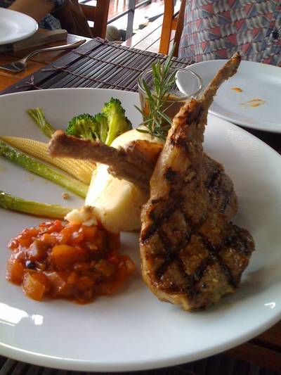 Lamb Grilled ที่ ร้านอาหาร Hua-Hin Hills Vineyard