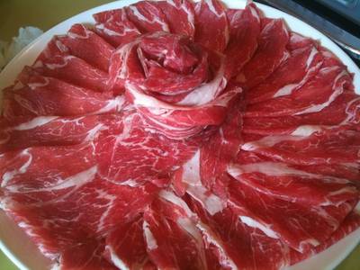 เนื้อสไลด์ ที่ ร้านอาหาร Akiyoshi พระโขนง