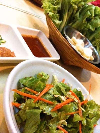 เครื่องเคียง ที่ ร้านอาหาร Han Kook Kwan