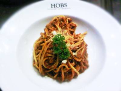 สปาเกตตี้ ที่ ร้านอาหาร HOBS Bar & Restaurant ทองหล่อ