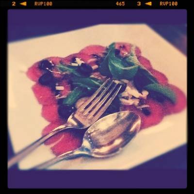 Beef carpaccio ที่ ร้านอาหาร Capri K-Village