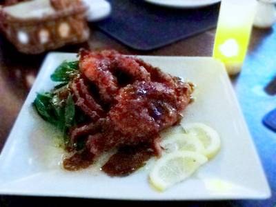 สลัดร็อคเก็ตปูนิ่ม ที่ ร้านอาหาร Capri K-Village