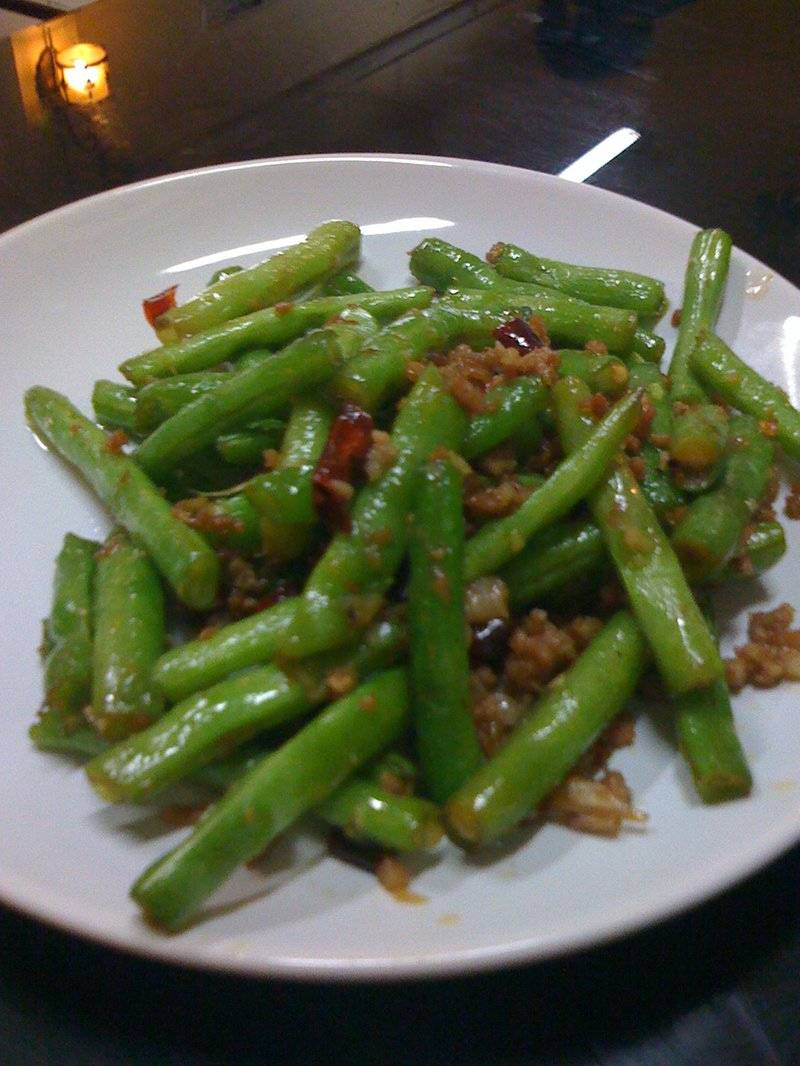 ถั่วแขกผัด ที่ ร้านอาหาร Ting Tai Fu