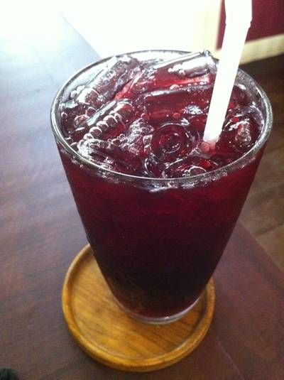 น้ำกระเจี๊ยบ ที่ ร้านอาหาร วิสาสะ