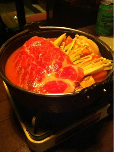 Buta Kimchi Nabe ที่ ร้านอาหาร Tensho Yakitori สาทร