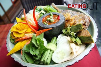 น้ำพริกกะปิ ที่ ร้านอาหาร Ruen Mallika Royal Thai Cuisine