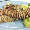 หมึกสดย่าง ที่ ร้านอาหาร บางอ้อทะเลเผา