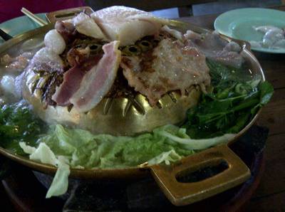 หมูกะทะ ที่ ร้านอาหาร S&B หมูกะทะ