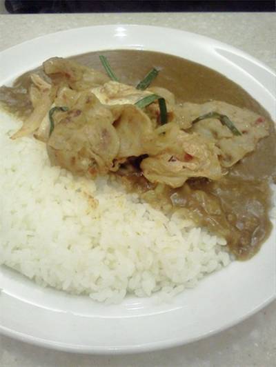 ข้าวแกงกระหรี่หมูผัดกิมจิ ที่ ร้านอาหาร Coco Ichibanya La Villa