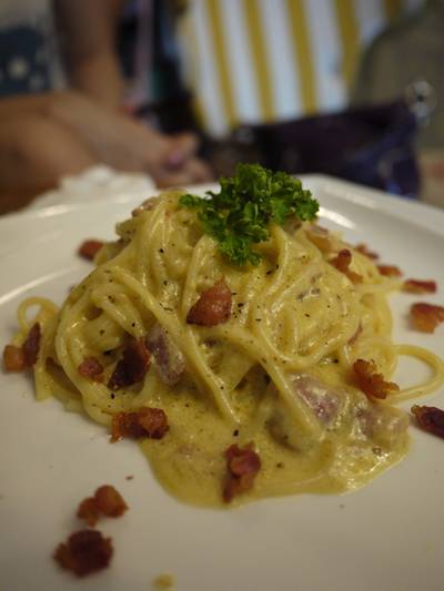 คาโบนาร่า ที่ ร้านอาหาร Made My Day