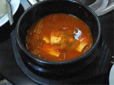 แกงกิมจิ ที่ ร้านอาหาร Salang พญาไท