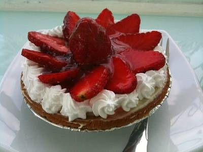 strawberry tart ที่ ร้านอาหาร ประภาคาร โรงแรม ambassador