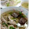 เกาเหลาเลือดหมูไม่ใส่เครื่องใน ที่ ร้านอาหาร เจ๊ณี เกาเหลาเลือดหมู บางปะกอก