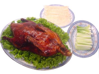 เป็ดปักกิ่ง ที่ ร้านอาหาร หูฉลามปู่เจ้า
