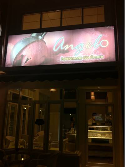 หน้าร้าน ที่ ร้านอาหาร Angelo Homemade Ice-Cream
